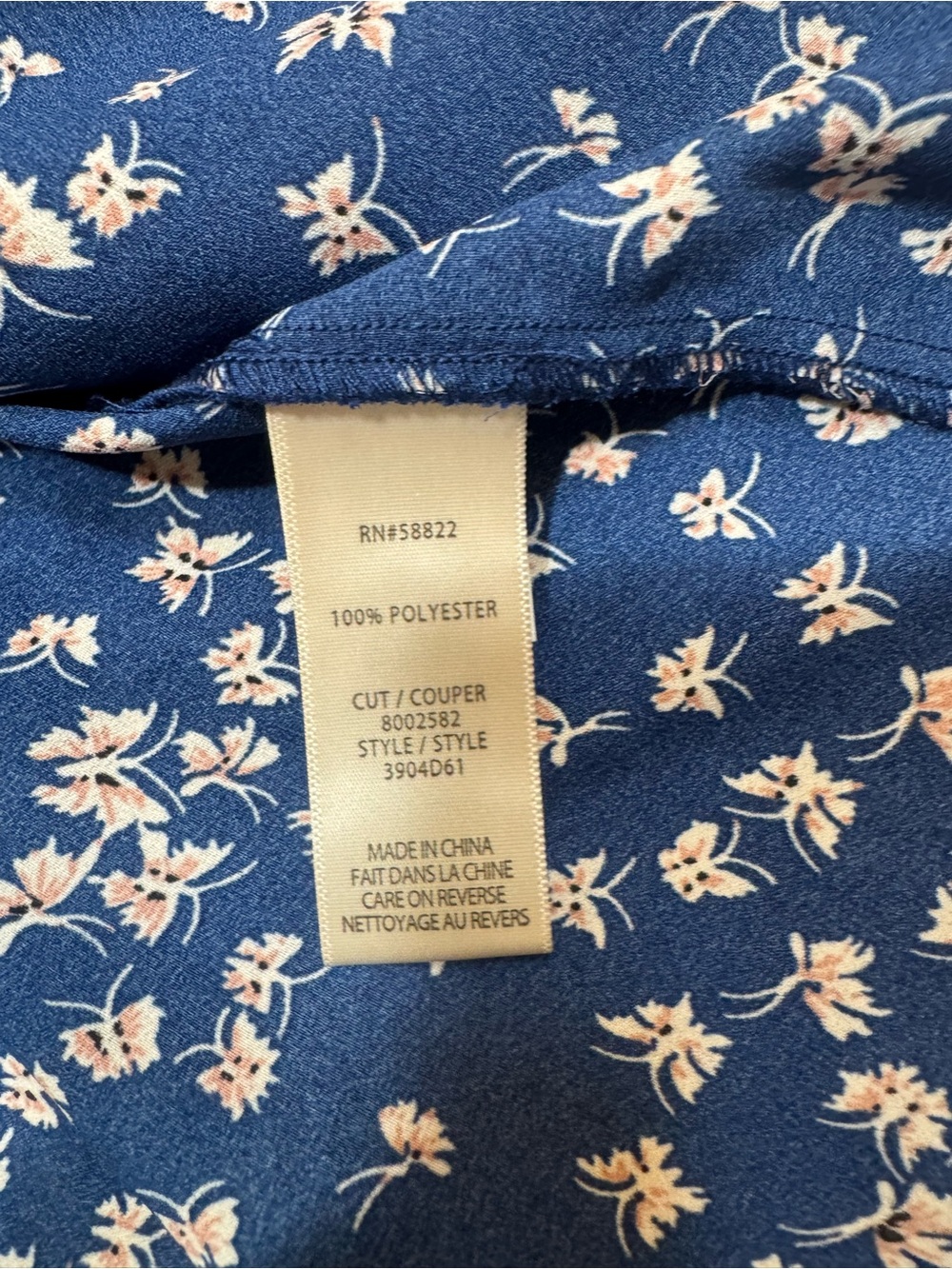 Max Studio Floral Tie Waist Flutter Sleeve Tiered Midi Dress Blue XL - Picture 8 of 8